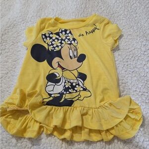 Disney Bright Yellow Minnie Mouse Tee